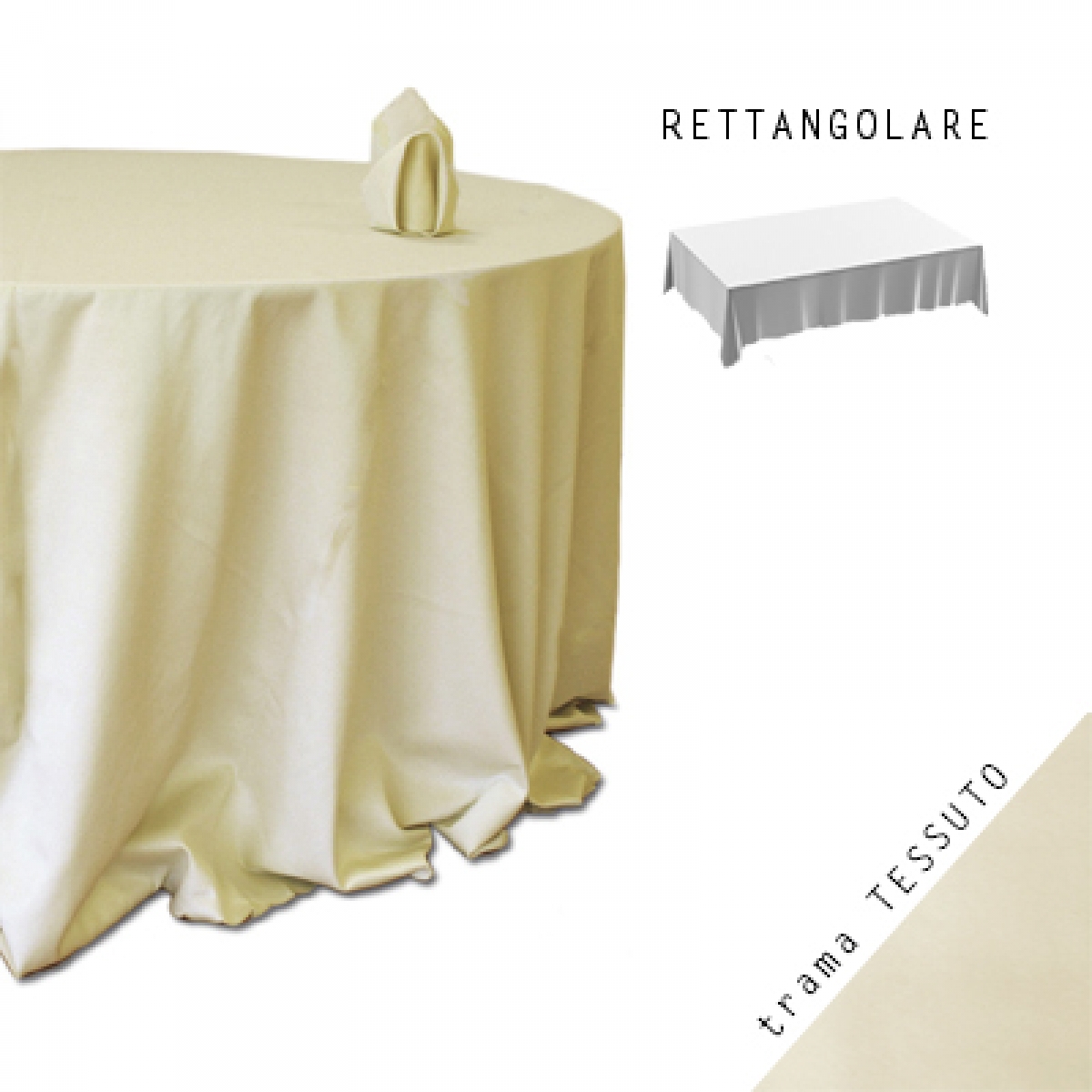 Tovaglia in raso per matrimonio da 228 x 335 cm, rettangolare, bianca