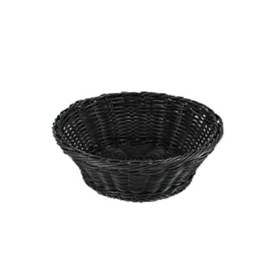 cestino-pane-d21-finto-vimini-nylon-nero