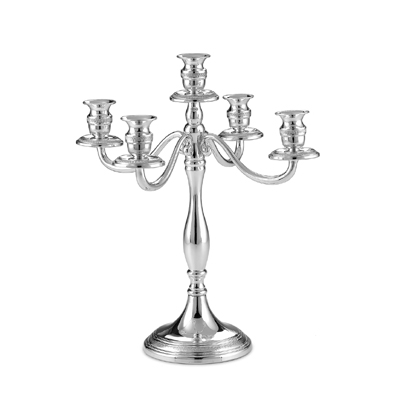 candelabro-5-fiamme-argentato-senza-candele